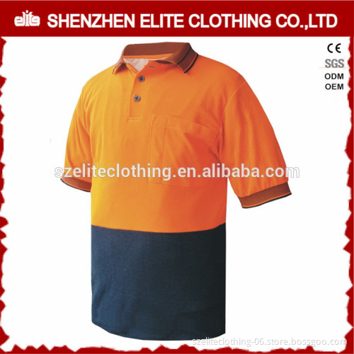 wholesale cheap 3M reflective short sleeve high visibility polo shirt